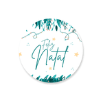 Capa Painel Redondo Feliz Natal Branco