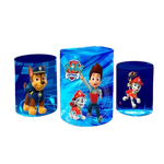 Kit Trio De Cilindros Patrulha Canina Azul