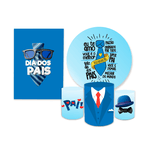 Kit Casadinho Capa Painel + Trio Capa Cilindro Decorativo Tema Dia dos Pais
