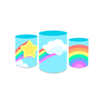 Kit Trio De Cilindros Bolofofo Arco Iris