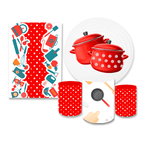 Kit Casadinho Chá De Panela Vermelho
