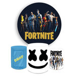 Kit Capa Painel + Trio Cilindros Fortnite