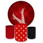 Kit Capa Painel + Trio Cilindros Chá De Lingerie Vermelha