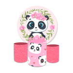 Kit Capa Painel + Trio Cilindros Panda Rosa 02