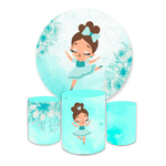 Kit Capa Painel + Trio Cilindros Bailarina Azul