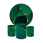 Kit Capa Painel + Trio Cilindros Verde Geométrico
