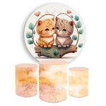 Kit Capa Painel + Trio Cilindros Gatinhos