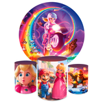 Kit Capa Painel + Trio Cilindros Princesa Peach