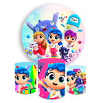 Kit Capa Painel + Trio Cilindro Vera e o Mundo Do Arco-iris