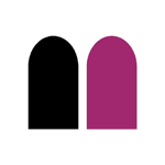 Capa Painel Romano Dupla Face Liso Preto e Roxo