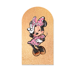 Capa Painel Romano Veste Fácil Minnie Glitter Listra