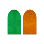 Capa Painel Romano Dupla Face Glitter Verde e Laranja