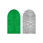 Capa Painel Romano Dupla Face Glitter Verde e Prata