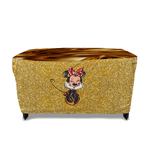 Capa De Mesa Para Festa Sublimado Em Tecido Veste Fácil Minnie Glitter
