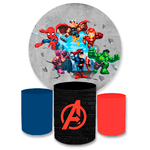 Kit Capa Painel + Trio Cilindros Avangers Baby