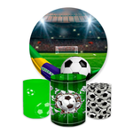 Kit Capa Painel + Trio Cilindro Futebool Campo