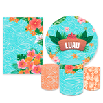 Kit Casadinho Capa Painel + Trio Capa Cilindros Luau Tropical