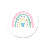 Capa Painel Redondo Arco Iris Boho 02