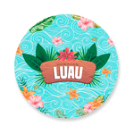 Capa Painel Redondo Luau Tropical