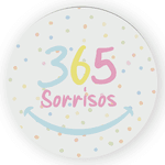 Capa Painel Redondo Decorativo Tema 365 Sorrisos Colorido Decoração Festa