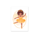 Capa Painel Retangular 1,0x2,0mts Decorativo Tema Bailarina Decoração Festa Menina