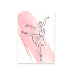 Capa Painel Retangular 1,0x2,0mts Decorativo Tema Bailarina Decoração Festa Menina