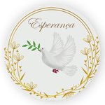 Capa Painel Redondo Decorativo Tema Batizado Anjo Decoração Infantil