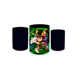 Trio Capas de Cilindros Sublimados Decorativo Tema Ben 10 Herói Alien Decoração Infantil Menino