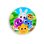 Capa Painel Redondo Decorativo Tema Bolofofos Decoração Infantil Desenho