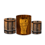 Trio Capas de Cilindros Sublimados Decorativo Tema Boteco Decoração Barzinho