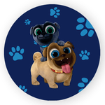 Capa Painel Redondo Decorativo Tema Cachorrinho Pets Decoração