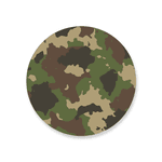 Capa Painel Redondo Decorativo Tema Camuflado Exército Decoração