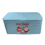 Capa Mesa Tecido Premium Sublimado Veste Fácil 0,70x1,40 Tema Natal Data Especial Natalino Santa Claus Merry Christmas