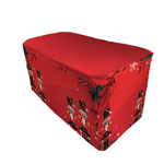 Capa Mesa Tecido Premium Sublimado Veste Fácil 0,70x1,40 Tema Natal Data Especial Natalino Santa Claus Merry Christmas
