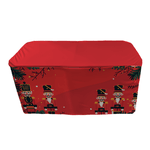 Capa Mesa Tecido Premium Sublimado Veste Fácil 0,70x1,40 Tema Natal Data Especial Natalino Santa Claus Merry Christmas