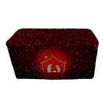 Capa Mesa Tecido Premium Sublimado Veste Fácil 0,70x1,40 Tema Natal Data Especial Natalino Santa Claus Merry Christmas