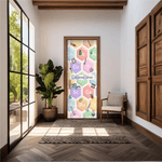 Capa De Porta Em Tecido Sublimado 2,0x0,8m C/ Elástico Decoração Tema Escola Decoração Profissões