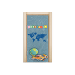 Capa De Porta Em Tecido Sublimado 2,0x0,8m C/ Elástico Decoração Tema Escola Decoração Profissões