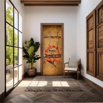 Capa De Porta Em Tecido Sublimado 2,0x0,8m C/ Elástico Decoração Tema Gamer Decoração Quarto Jogos Game Console Menino