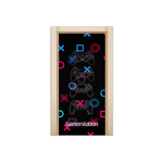 Capa De Porta Em Tecido Sublimado 2,0x0,8m C/ Elástico Decoração Tema Gamer Decoração Quarto Jogos Game Console Menino