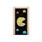 Capa De Porta Em Tecido Sublimado 2,0x0,8m C/ Elástico Decoração Tema Gamer Decoração Quarto Jogos Game Console Menino
