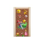 Capa De Porta Em Tecido Sublimado 2,0x0,8m C/ Elástico Decoração Tema Gamer Decoração Quarto Jogos Game Console Menino