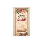 Capa De Porta Em Tecido Sublimado 2,0x0,8m C/ Elástico Decoração Tema Natal Merry Christmas Decoração Data Especial