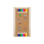 Capa De Porta Em Tecido Sublimado 2,0x0,8m C/ Elástico Decoração Tema Volta as Aulas Colorido Decoração Infantil
