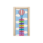 Capa De Porta Em Tecido Sublimado 2,0x0,8m C/ Elástico Decoração Tema Volta as Aulas Colorido Decoração Infantil