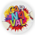 Capa Painel Redondo Decorativo Tema Carnaval Data Especial Decoração Evento