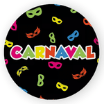 Capa Painel Redondo Decorativo Tema Carnaval Data Especial Decoração Evento