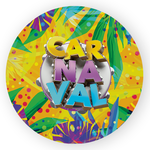 Capa Painel Redondo Decorativo Tema Carnaval Data Especial Decoração Evento