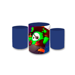 Trio Capas de Cilindros Sublimados Decorativo Tema Fall Guys Decoração Infantil Jogo