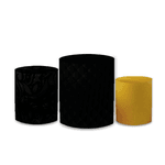 Trio Capas de Cilindros Sublimados Decorativo Tema Festas das Patroas Decoração Festa Moderna